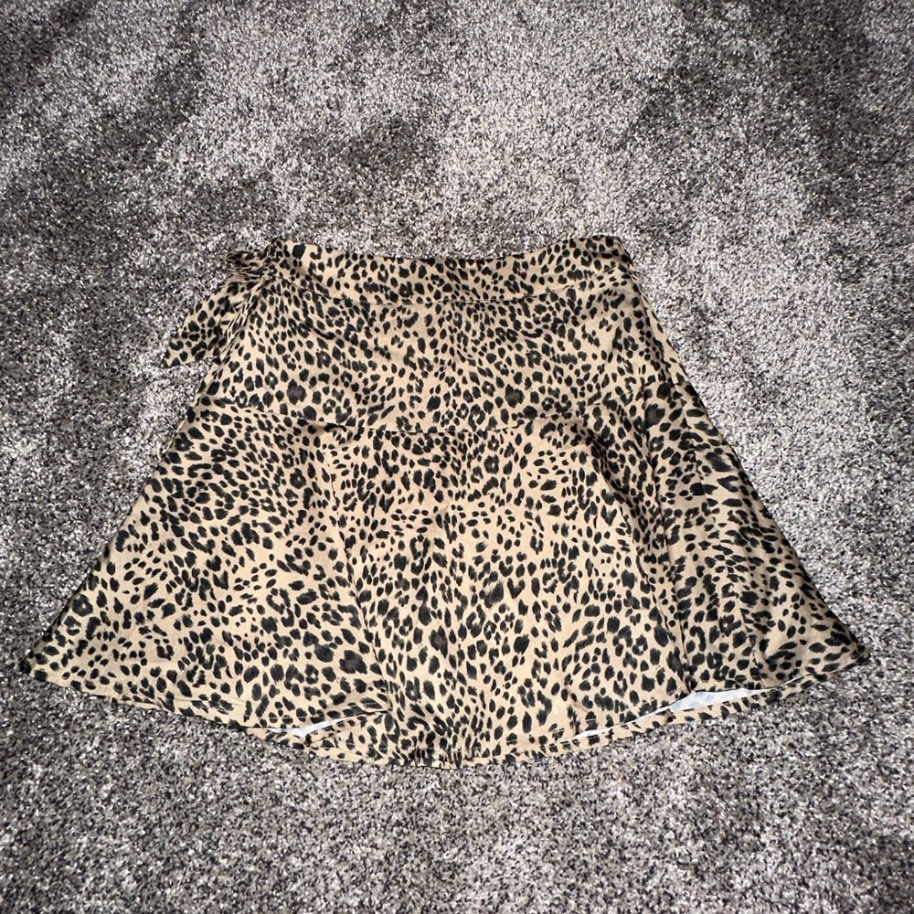 Animal Print Mini Skirt XS